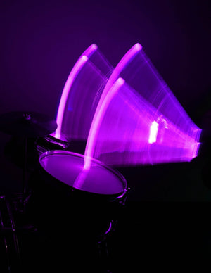 Firestix FX12PR Light-Up Drumsticks, Purple - Ray's Midbell Music