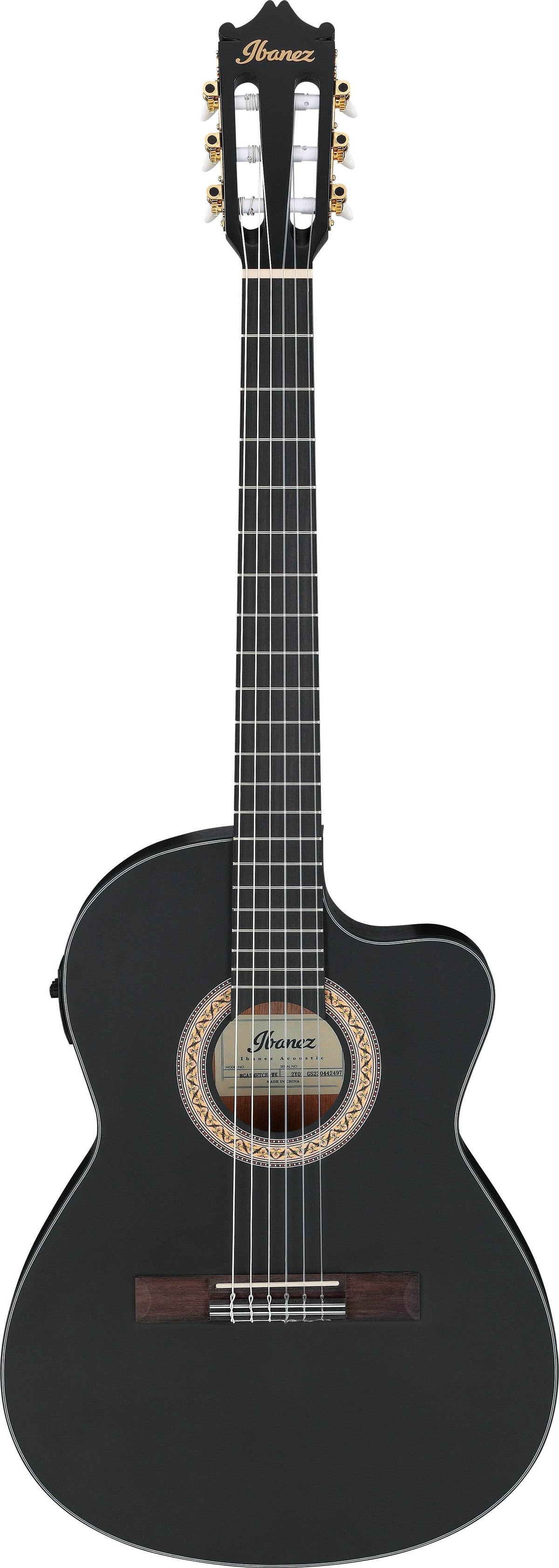 Ibanez GA5MHTCEWK Single Cut Classical A/E Guitar (Weathered Black) - Ray's Midbell Music