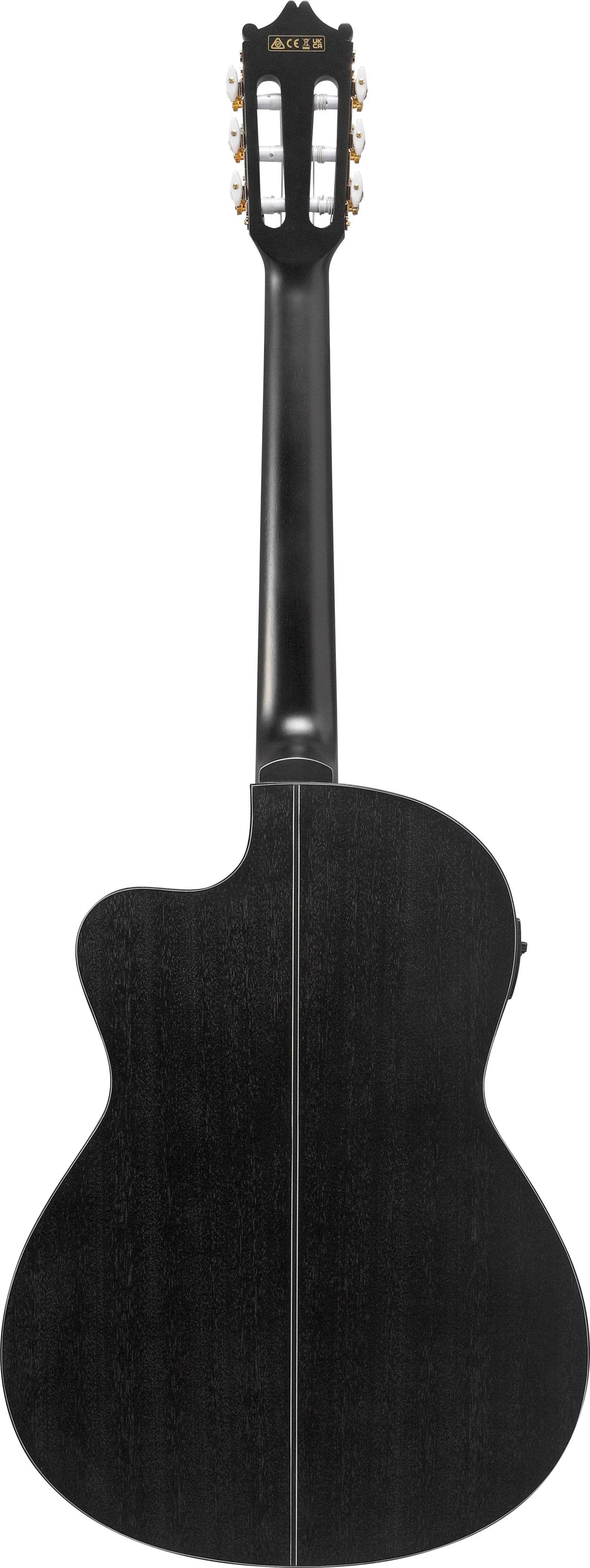 Ibanez GA5MHTCEWK Single Cut Classical A/E Guitar (Weathered Black) - Ray's Midbell Music