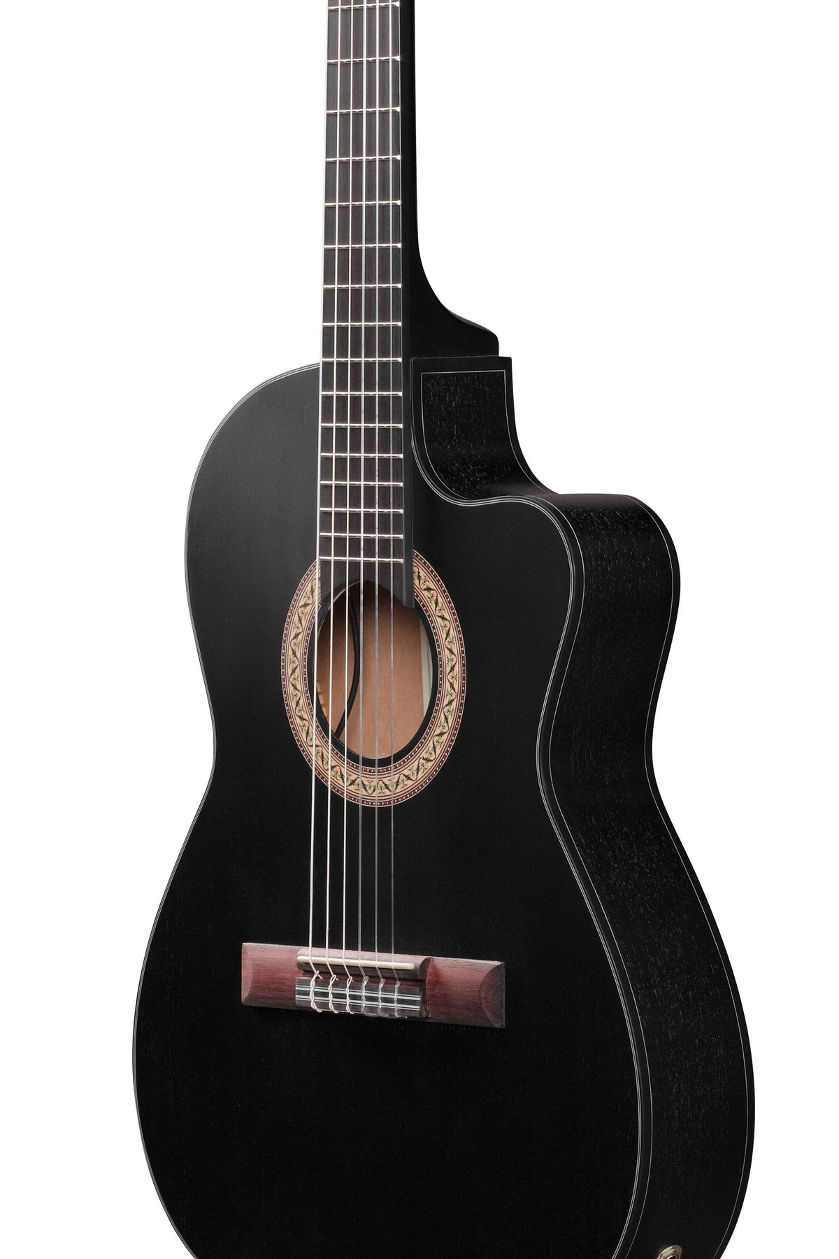 Ibanez GA5MHTCEWK Single Cut Classical A/E Guitar (Weathered Black) - Ray's Midbell Music