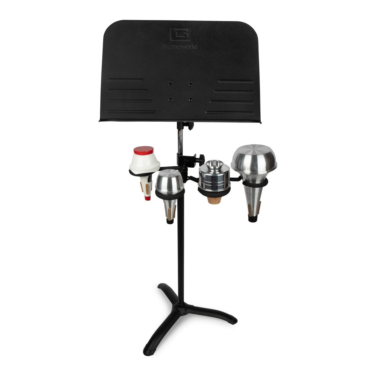 GATOR CASES GFWBNOMUTEREST4 Stand-Clamping Rest for 4 Horn Mutes - Ray's Midbell Music