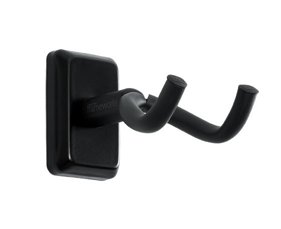 Frameworks GFWGTRHNGBLK Wall Mounted Guitar Hanger with Black Mounting Plate