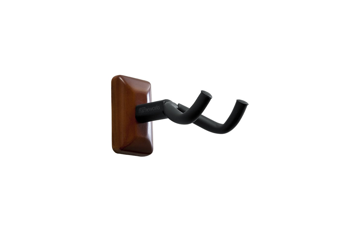 Frameworks GFWGTRHNGRMHG Wall Mounted Guitar Hanger with Mahogany Mounting Plate