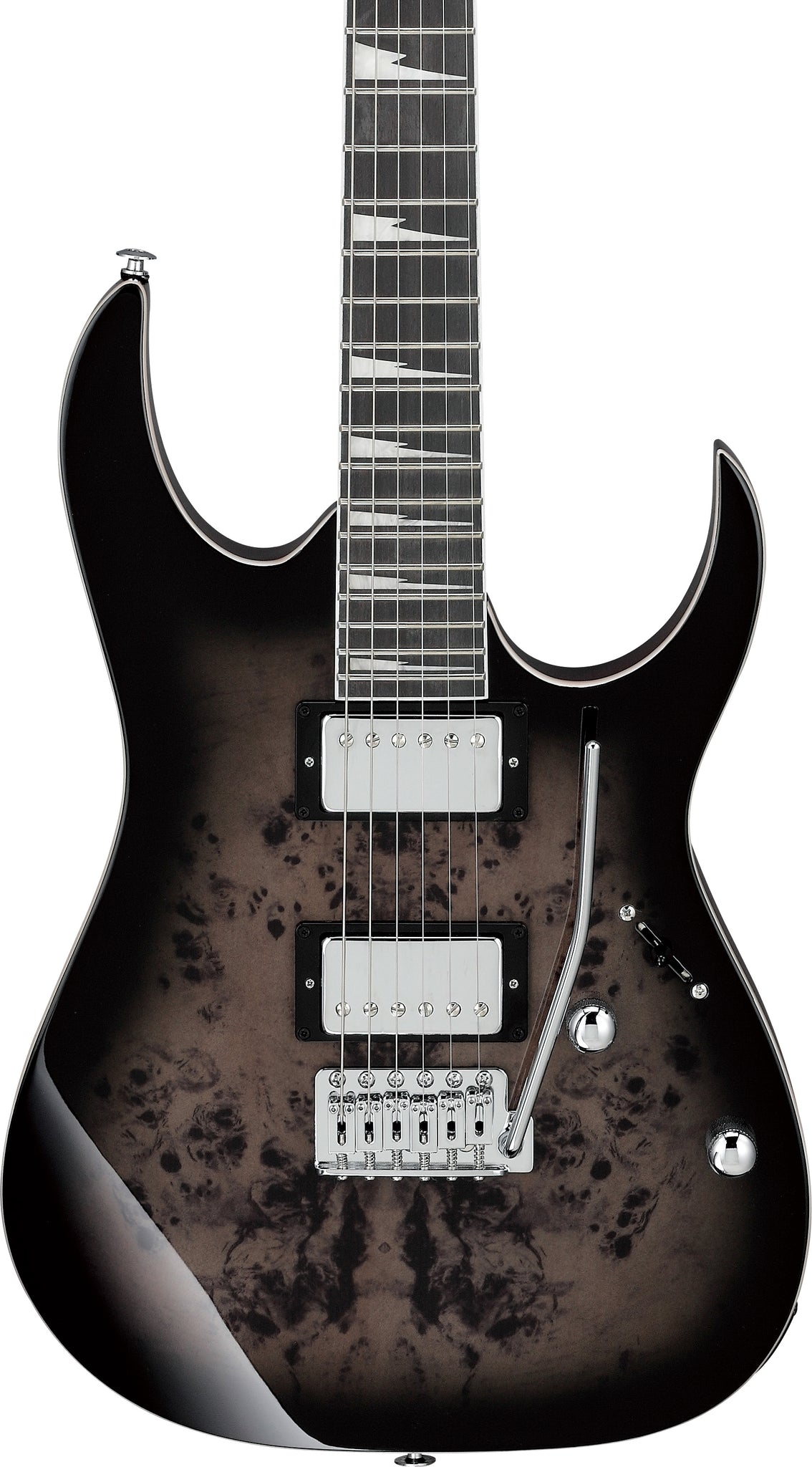 Ibanez GRG220PA1BKB Gio RG Series Double Cut Electric Guitar (Brown Black Burst)