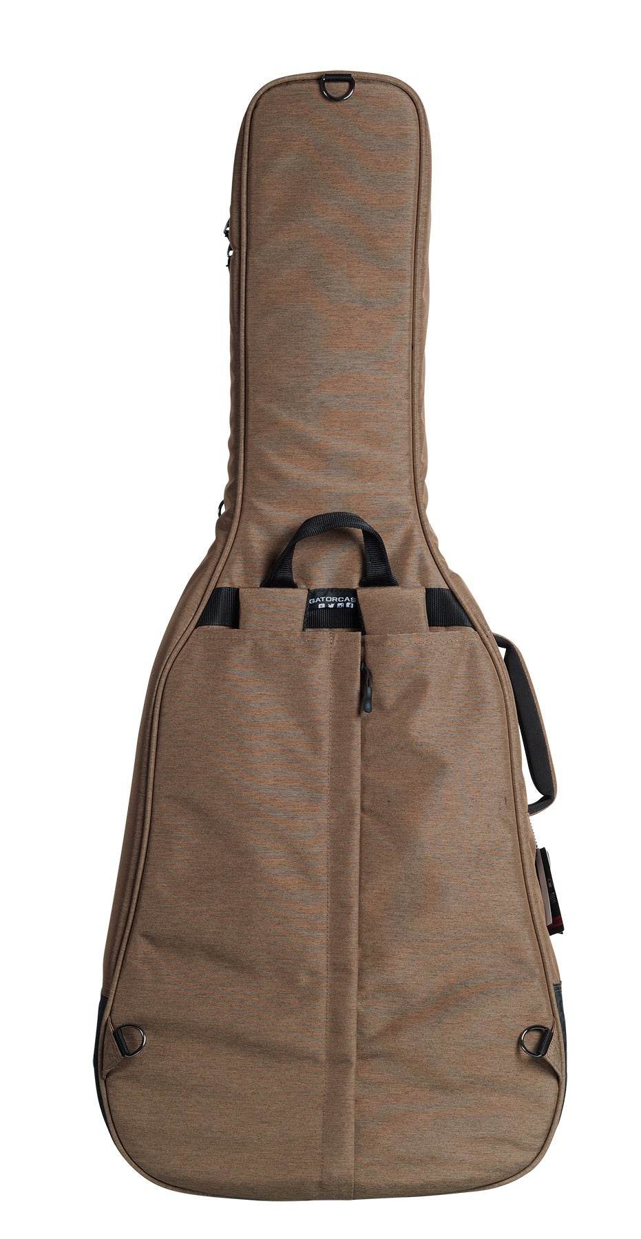 GATOR CASES GTACOUSTICTAN Transit Series Acoustic Guitar Gig Bag (Tan) - Ray's Midbell Music