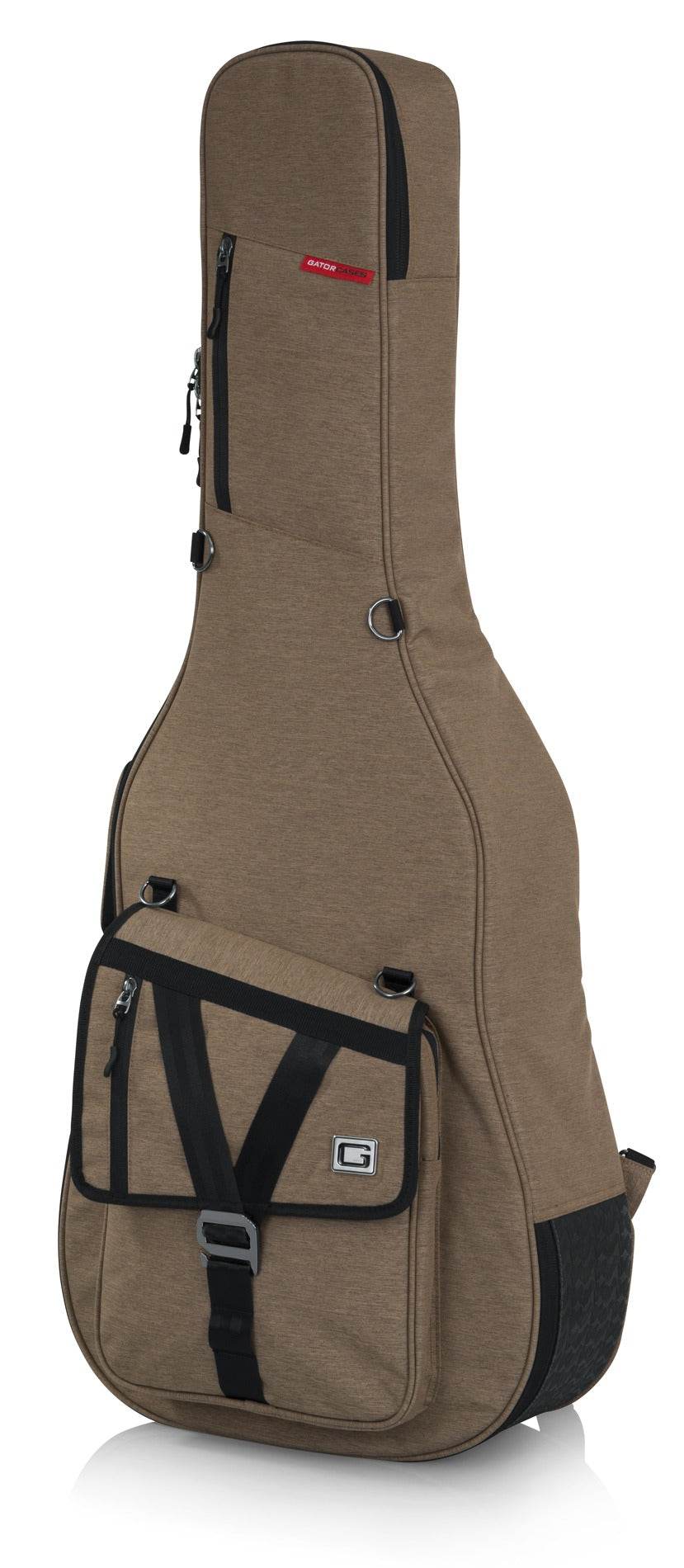 GATOR CASES GTACOUSTICTAN Transit Series Acoustic Guitar Gig Bag (Tan) - Ray's Midbell Music