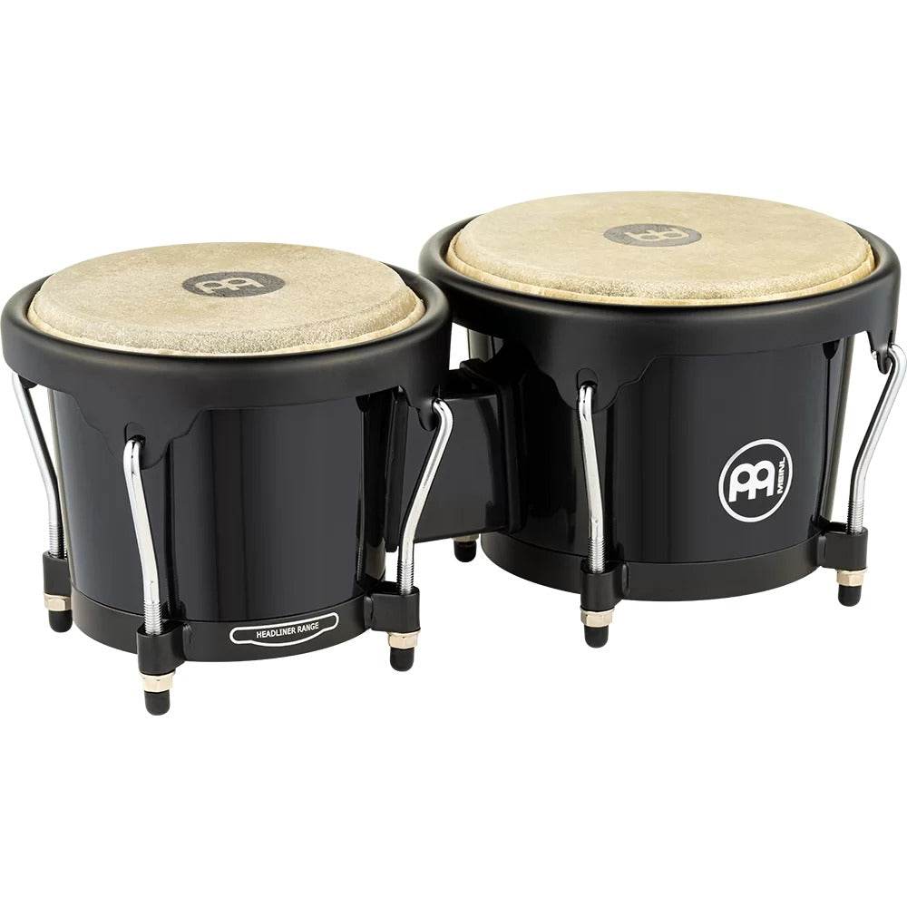 MEINL PERCUSSN HB50BK Headliner ABS Bongos (Black) - Ray's Midbell Music
