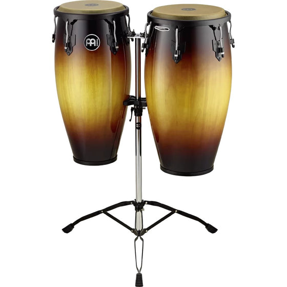 MEINL PERCUSSN HC512VSB 11"&12" Conga Set w/ Stands (Vintage Sunburst)