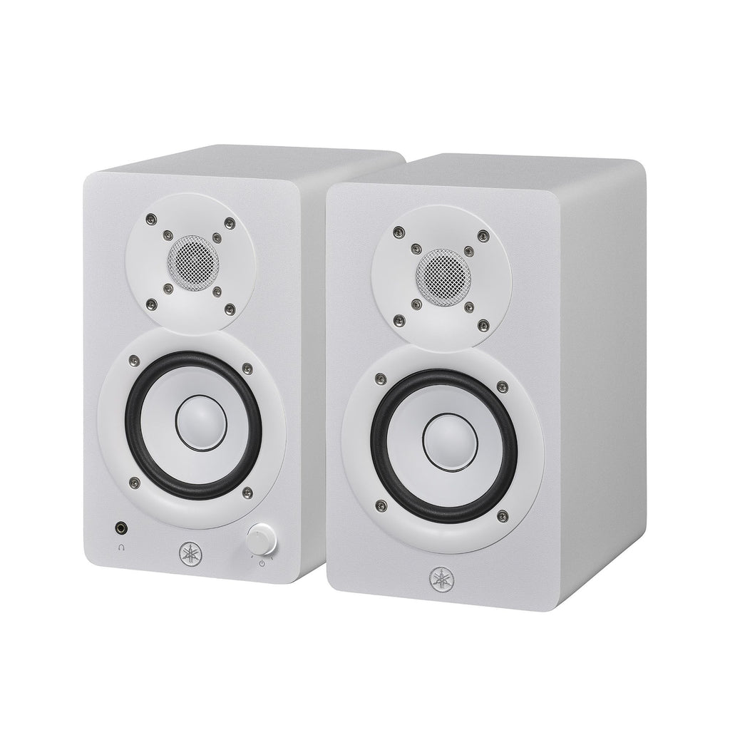 YAMAHA HS3W Powered Studio Monitors, 3.5" Cone Woofer, White (Pair)