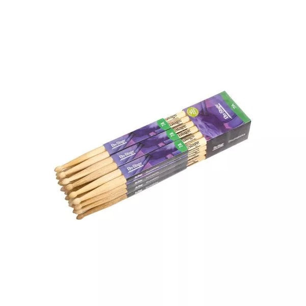 ON STAGE 7A Hickory Drum Sticks (Brick of 12 Pairs) - HW7A