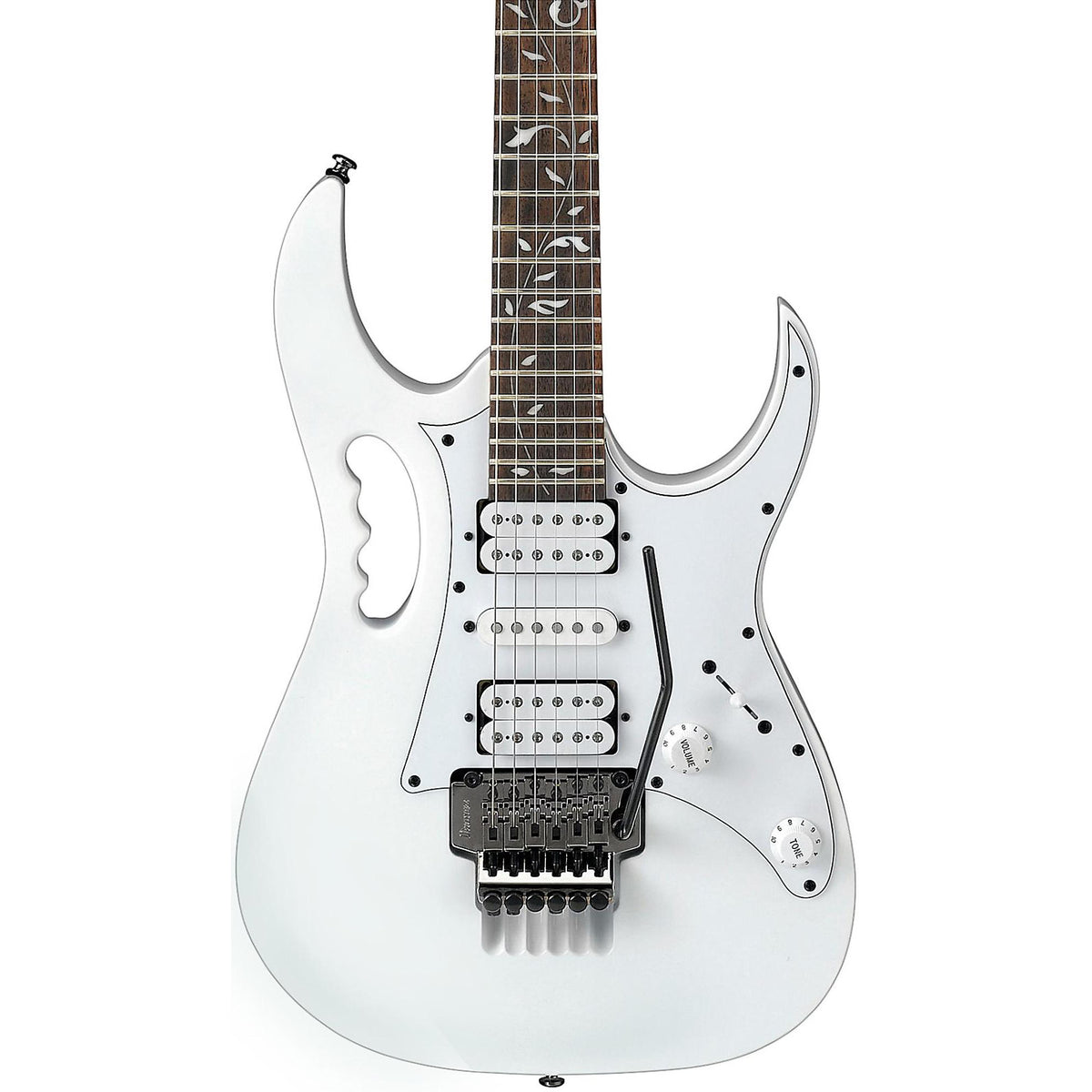 Ibanez JEMJRWH Steve Vai Signature Double Cut Electric Guitar (White)