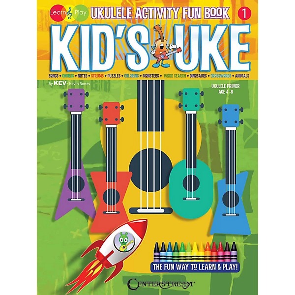 Centerstream Publishing 00173015 Kid's Uke - Ukulele Activity Fun Book
