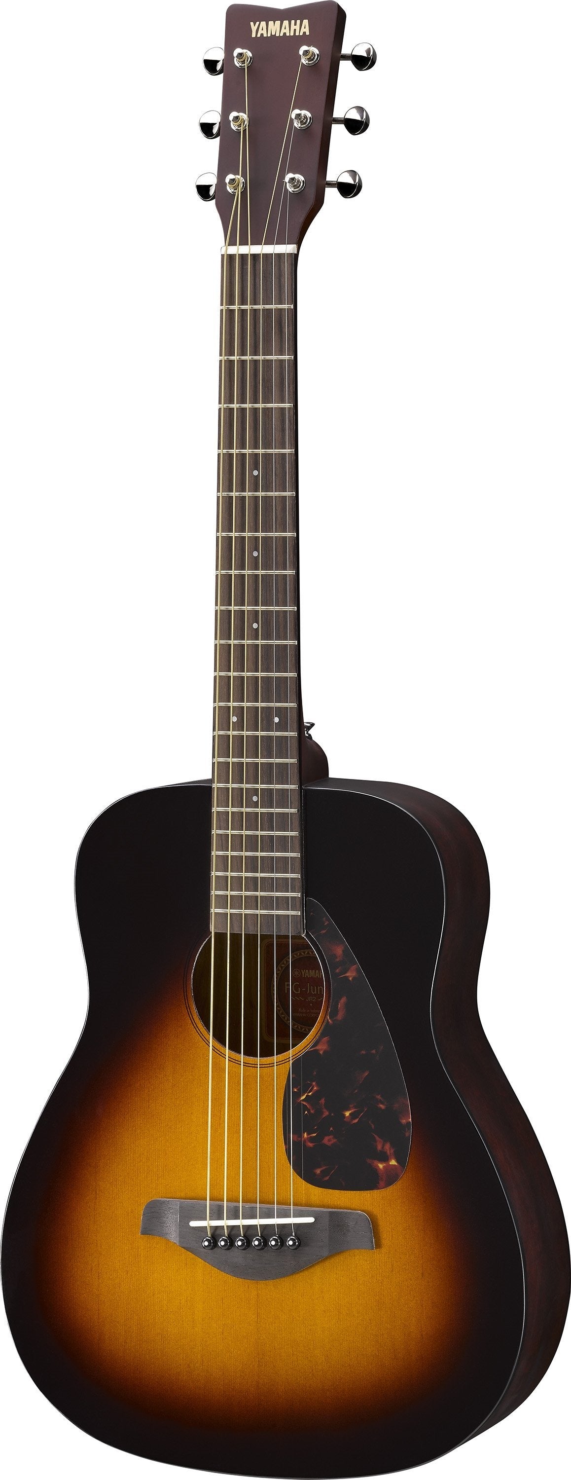 YAMAHA JR2 TBS 3/4-Size, Folk Guitar with Gig Bag, Spruce Top, Nato B&S, Tobacco Brown Sunburst