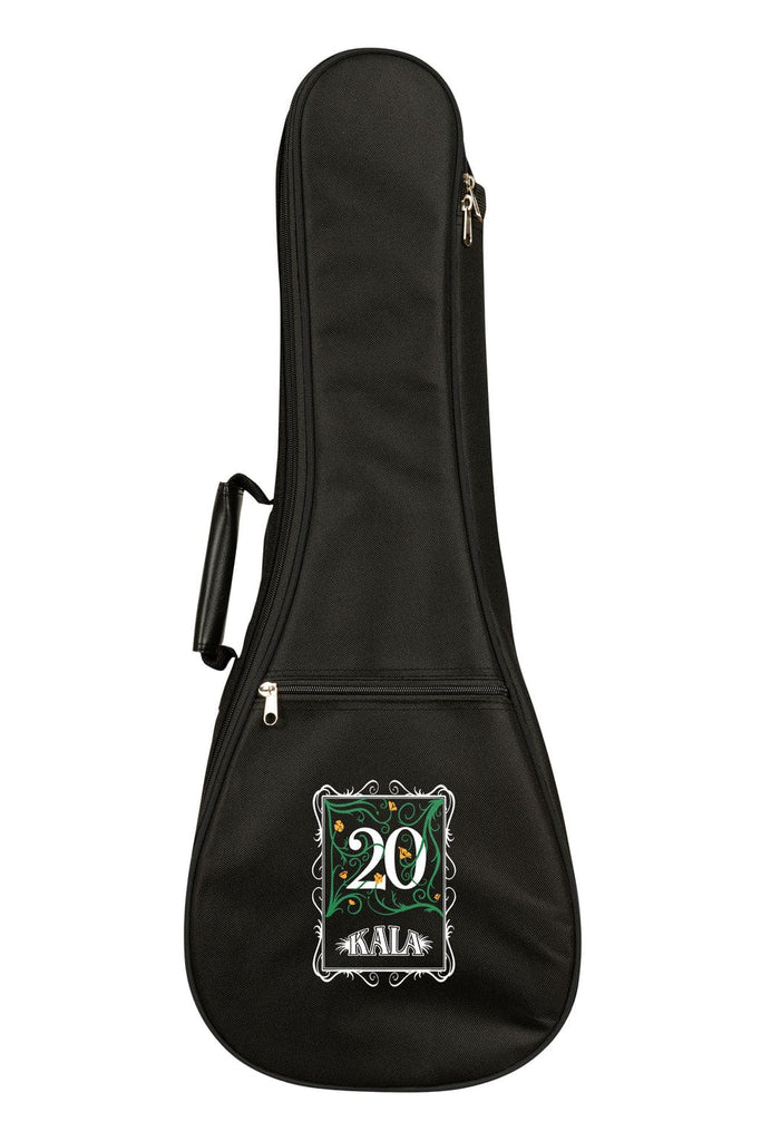Kala KA20THSQSTWBAG 20th Anniversary Solid Spruce Top Quilted Sapele Tenor Ukulele with Bag