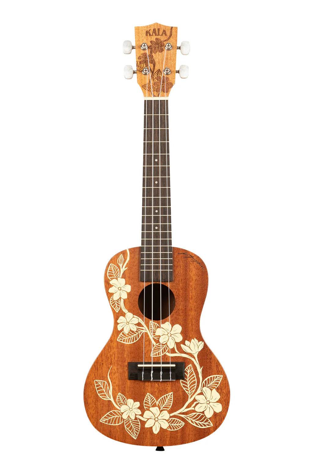 KALA KAGARDENIACWBAG Concert Gardenia Mahogany Ukulele w/ Bag - Ray's Midbell Music