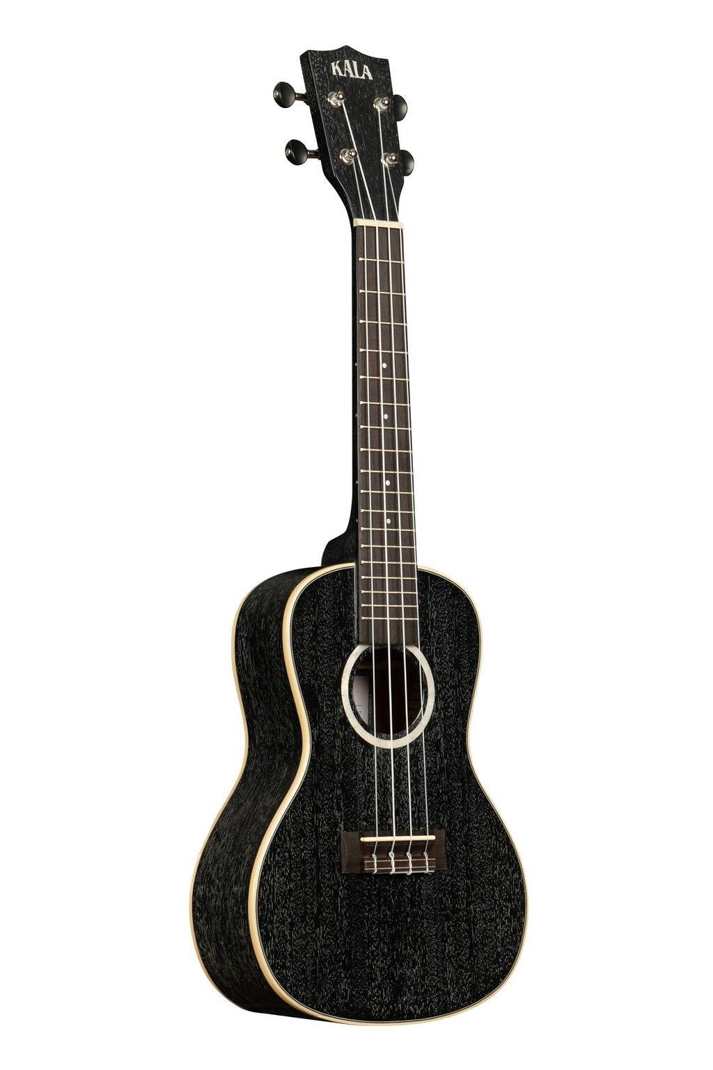 KALA KASDHCWBAG All Solid Salt & Pepper Doghair Mahogany Concert Uke w/ Bag - Ray's Midbell Music