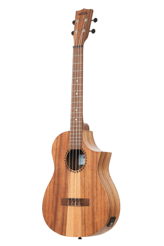KALA KATKBCE Baritone Teak Tri-Top Ukulele w/ Cutaway & EQ Ukulele