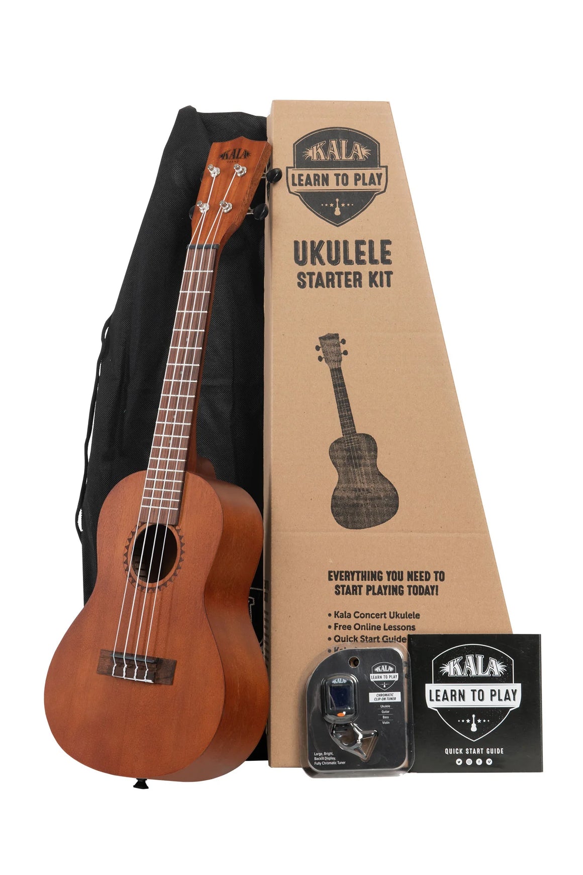 KALA KALALTPC2105 Kala Learn to Play Concert Ukulele Starter Kit