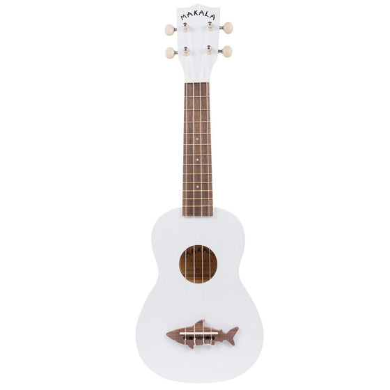 MAKALA MKSSWHT Great White Shark Soprano Ukulele w/ Tote Bag