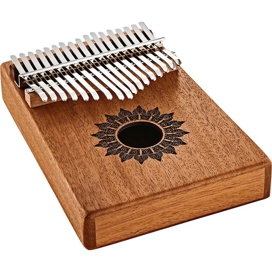 MEINL PERCUSSN KL1708H Sound Hole Kalimba, 17 notes, Mahogany