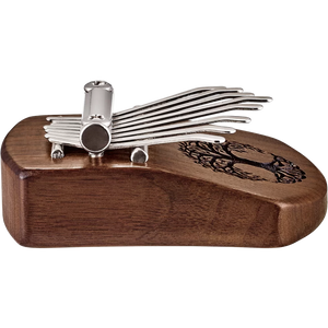 MEINL PERCUSSN KL801TOL Mini Kalimba, 8 notes, Black Walnut, Tree of Life