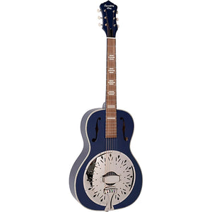 RECORDING KING RPHR2DIRTY30 "Dirty 30's" Dobro Style A/E Guitar (Blue)