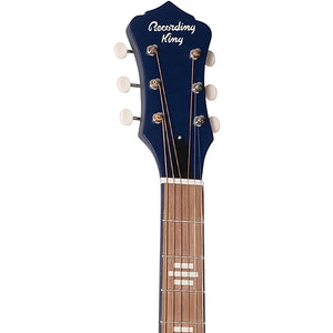 RECORDING KING RPHR2DIRTY30 "Dirty 30's" Dobro Style A/E Guitar (Blue)