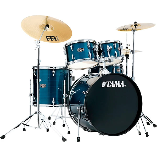 TAMA IE62CHLB Imperialstar 6 Piece Drum Set (Hair Line Blue)