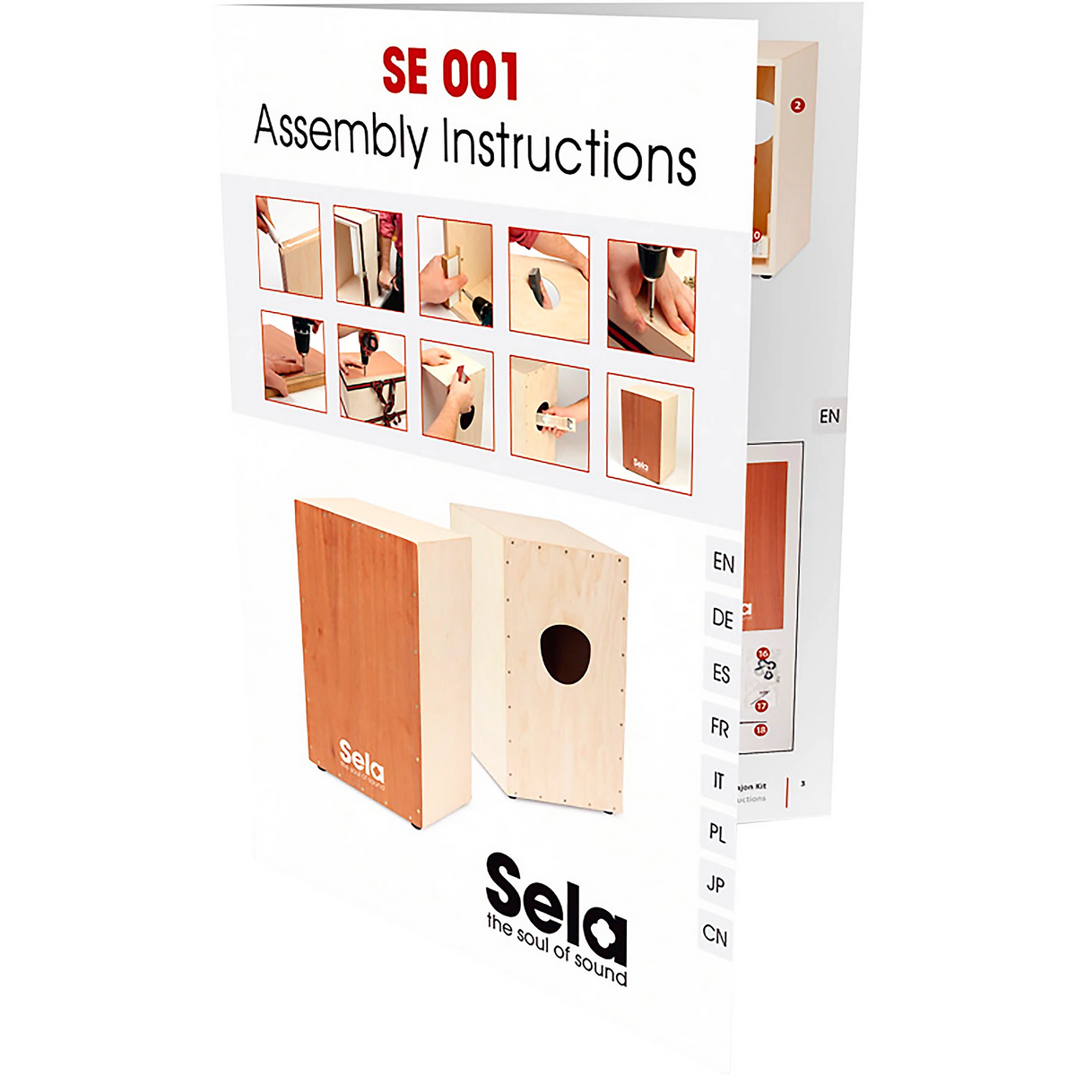 Sela SE001 Cajon Kit w/ Learn-To-Play Method Book