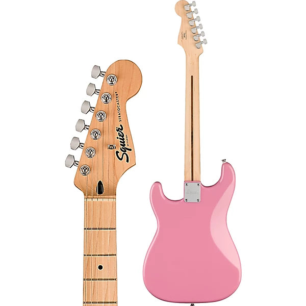 Fender 0373302555 Squier Sonic Series Stratocaster HT H Electric Guitar (Flash Pink)