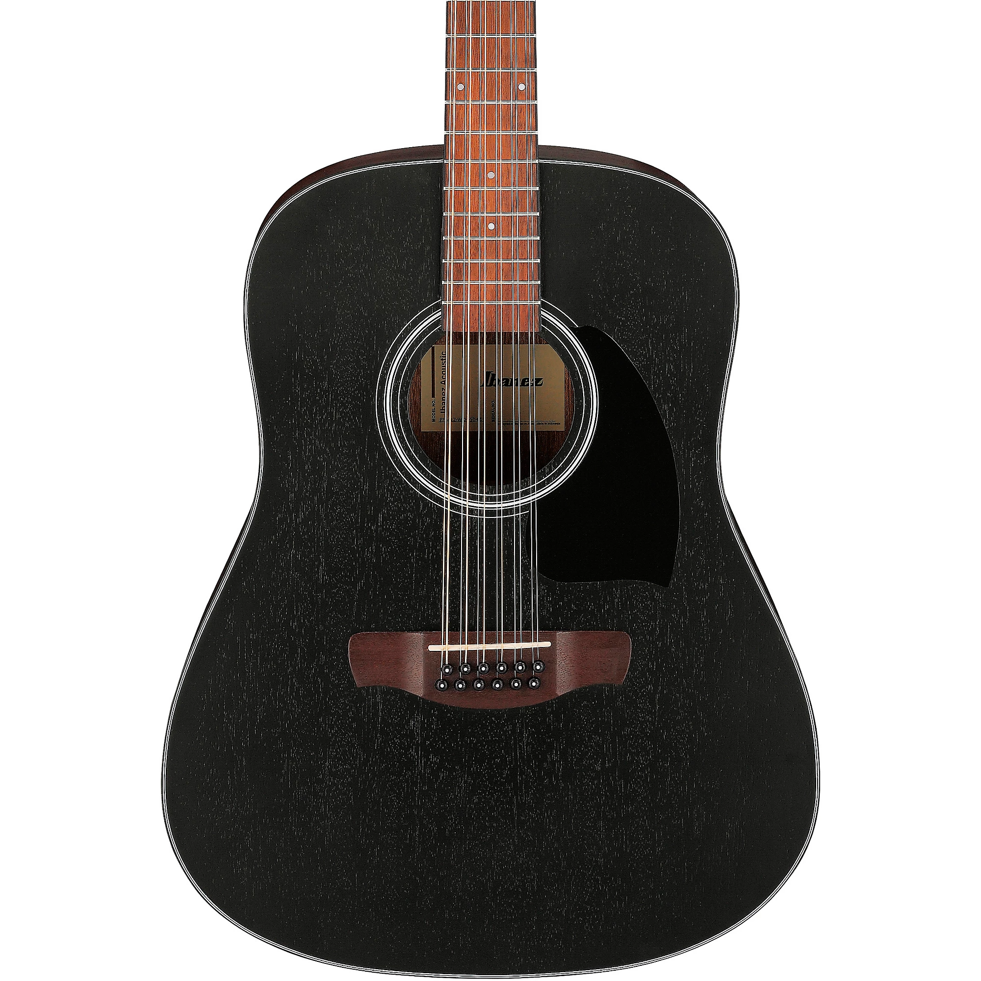 Ibanez PF5412 PF Series Dreadnought 12 String Acoustic Guitar (Weathered Black Open)