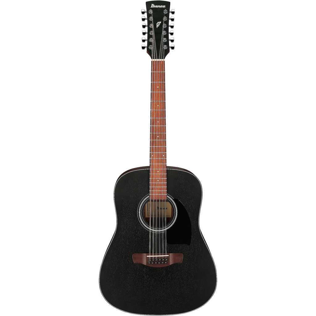 Ibanez PF5412 PF Series Dreadnought 12 String Acoustic Guitar (Weathered Black Open)