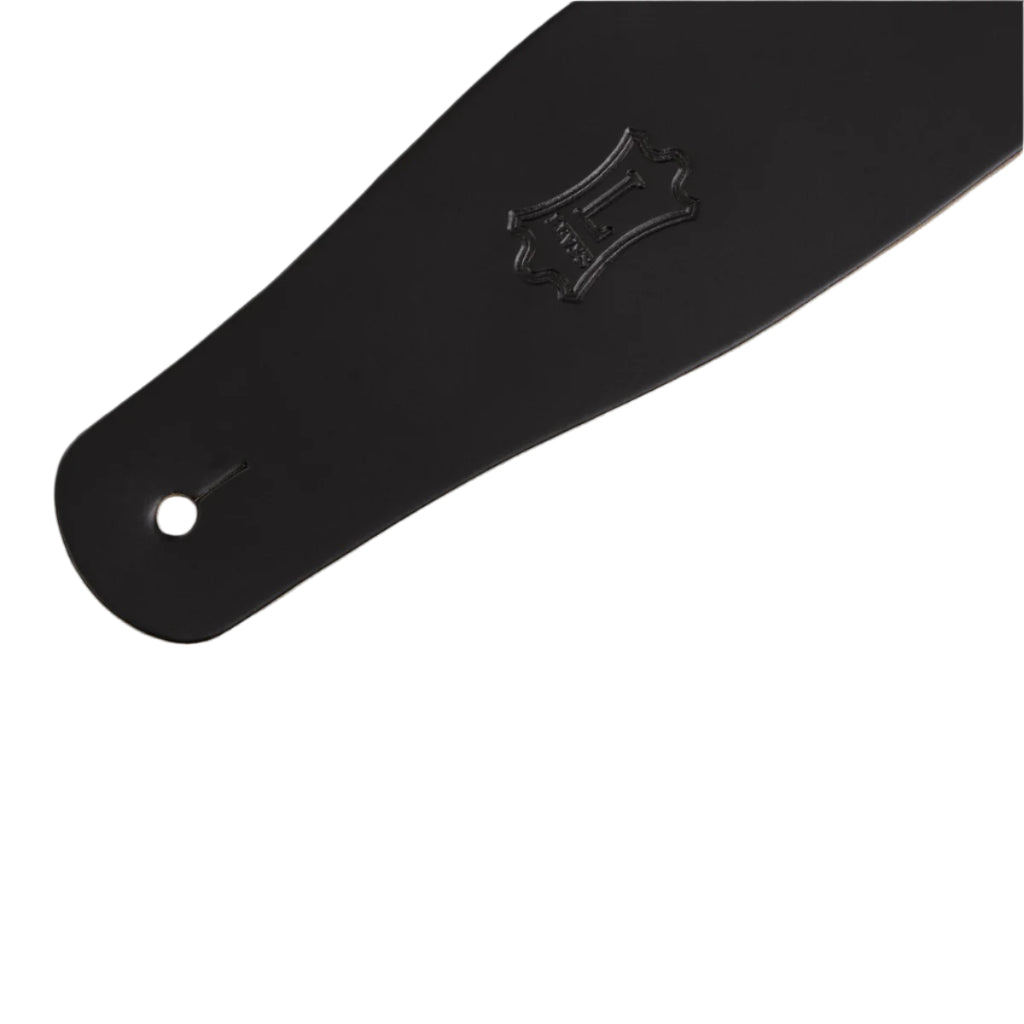 LEVYS M26BLK 2.5" Leather Guitar Strap (Black)