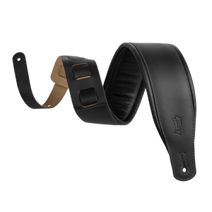 LEVY'S M26PDBLK 3" Top Grain Leather Guitar Strap