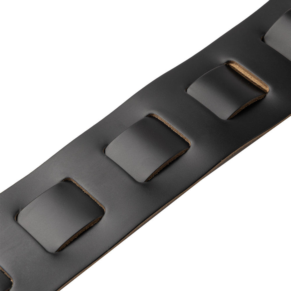 LEVY'S M26PDBLK 3" Top Grain Leather Guitar Strap