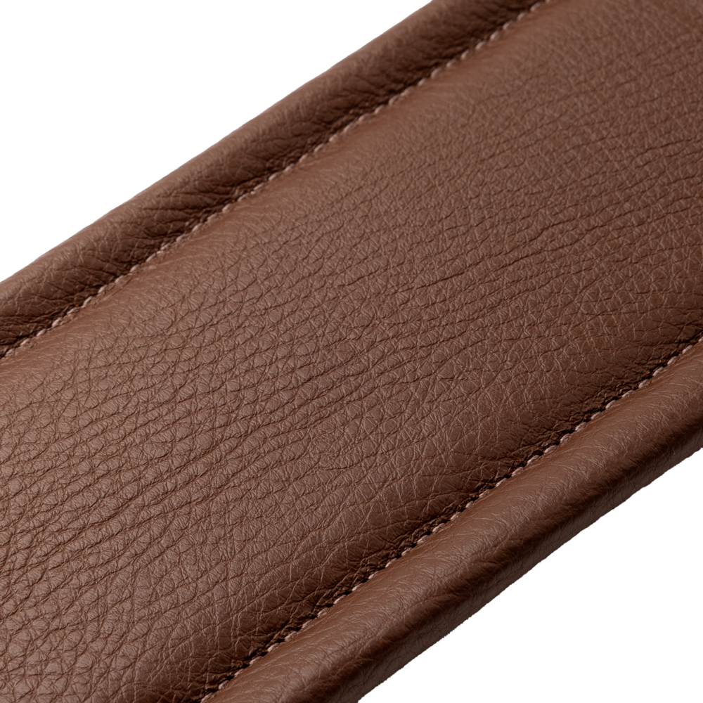 LEVY'S M26PDWALBRN Walnut Acoustic Leather Guitar Strap