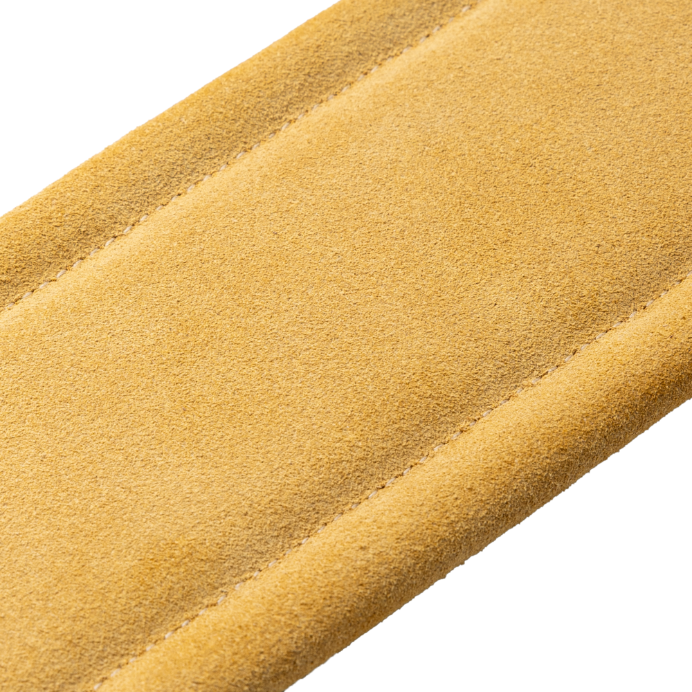 LEVY'S M26SPDBLKTAN Black Acoustic Leather Guitar Strap w/ Tan Suede Backing