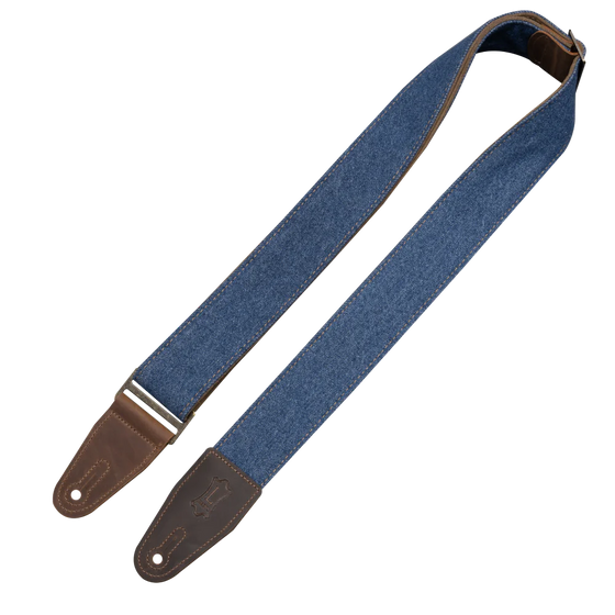 LEVYS M7DMBLU Blue Denim Guitar Strap