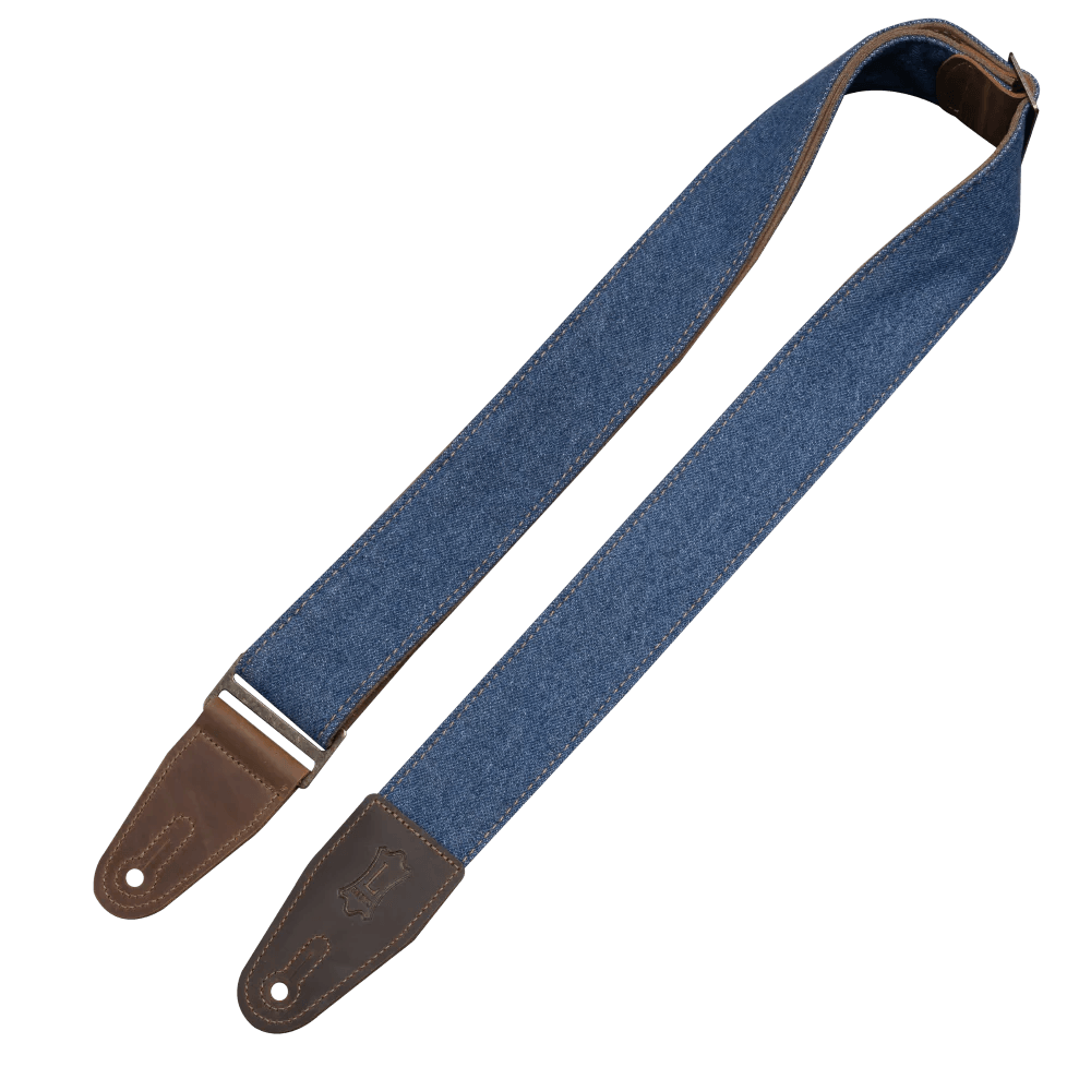 LEVYS M7DMBLU Blue Denim Guitar Strap - Ray's Midbell Music