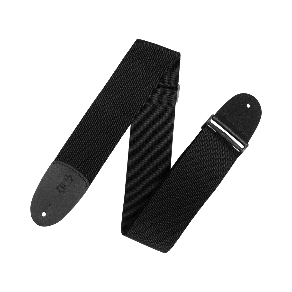 Levy's M8P3BLK 3" Wide Black Polypropylene Guitar Strap. up to 64" long