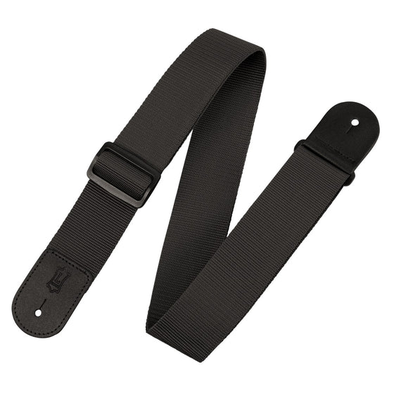 LEVYS M8POLYBLKL 2" Polypropylene Guitar Strap, Black