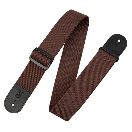 LEVYS M8POLYBRNL 2" Polypropylene Guitar Strap, Brown