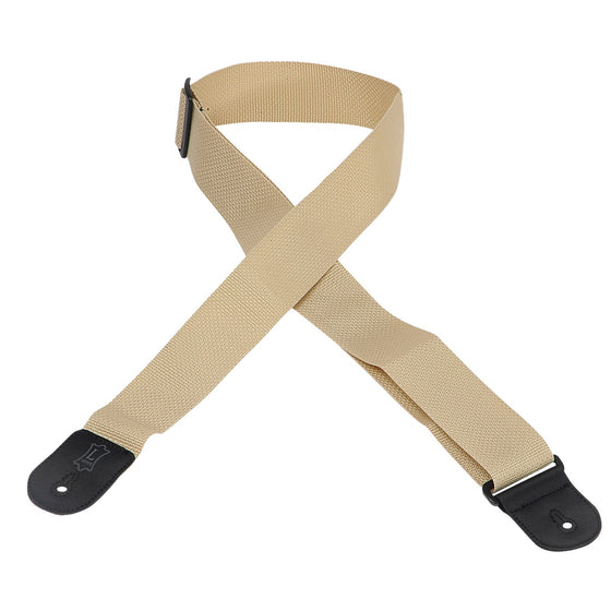 LEVYS M8POLYTANL 2" Polypropylene Guitar Strap, Tan