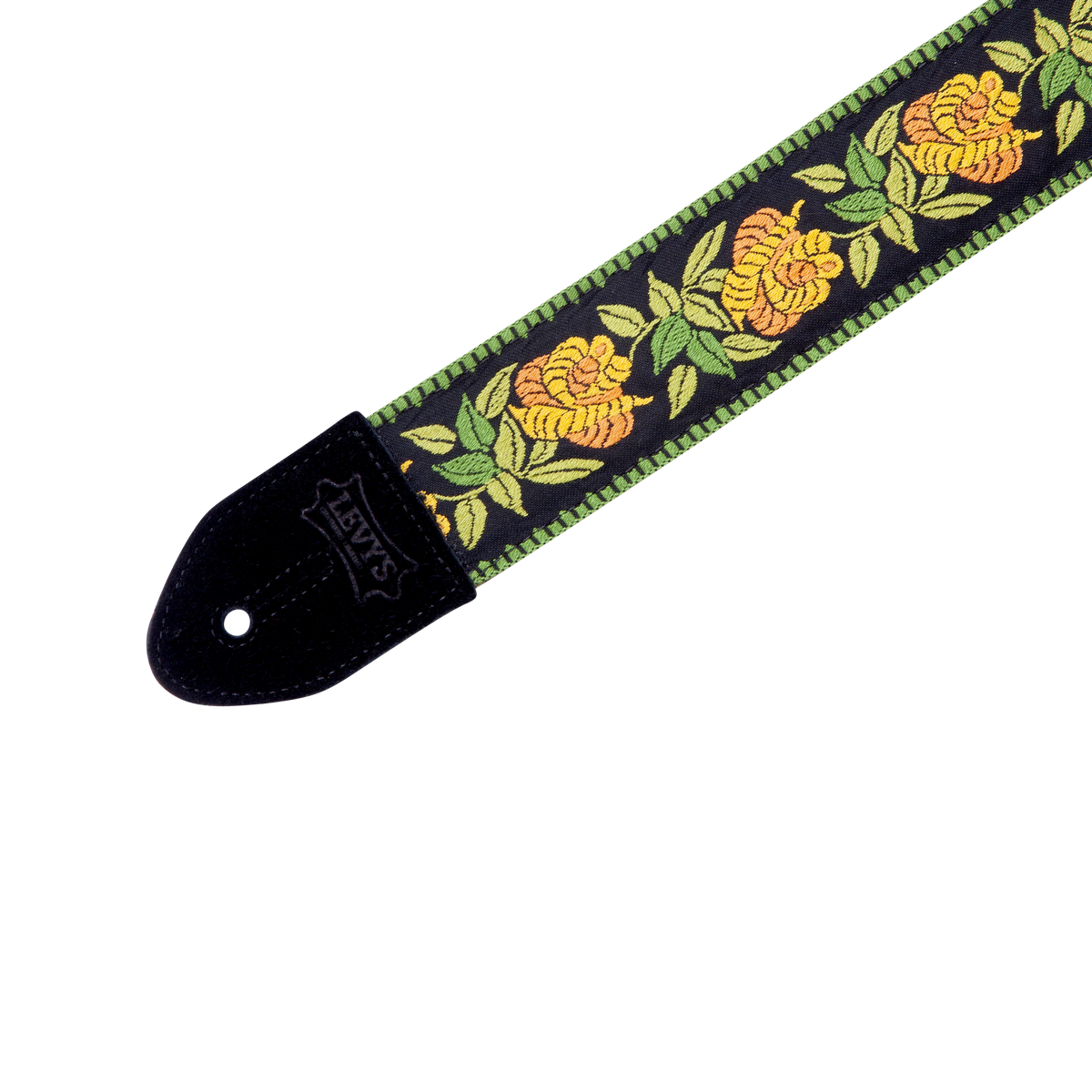 LEVY'S MC8JQ004 2" Jacquard Strap w/ Cotton Backing, Rosa - Yellow