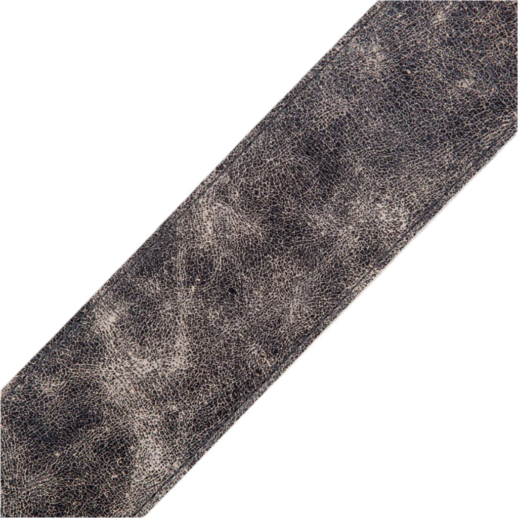 LEVYS MG317BOGBLK 2 1/2" Garment Leather Guitar Strap w/ Single Body Stitch