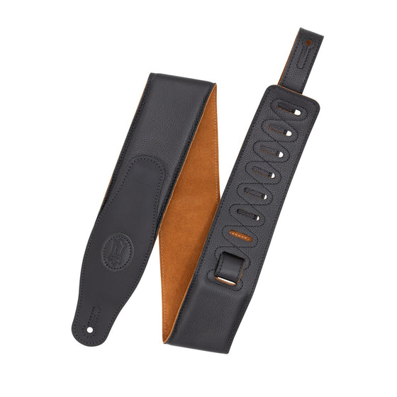 LEVYS MGS80CSBLKHNY 2.5" Padded Garment Leather Guitar Strap