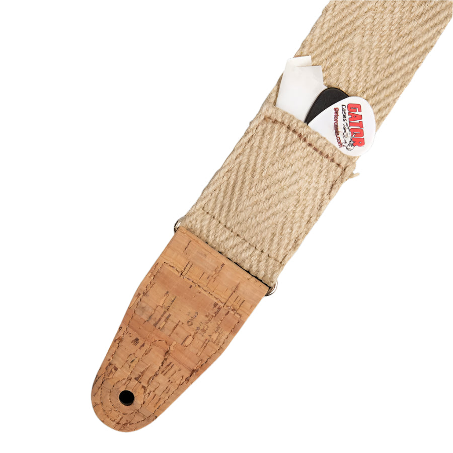LEVYS MH8PNAT 2" Hemp Webbing Guitar Strap