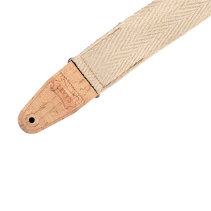 LEVYS MH8PNAT 2" Hemp Webbing Guitar Strap