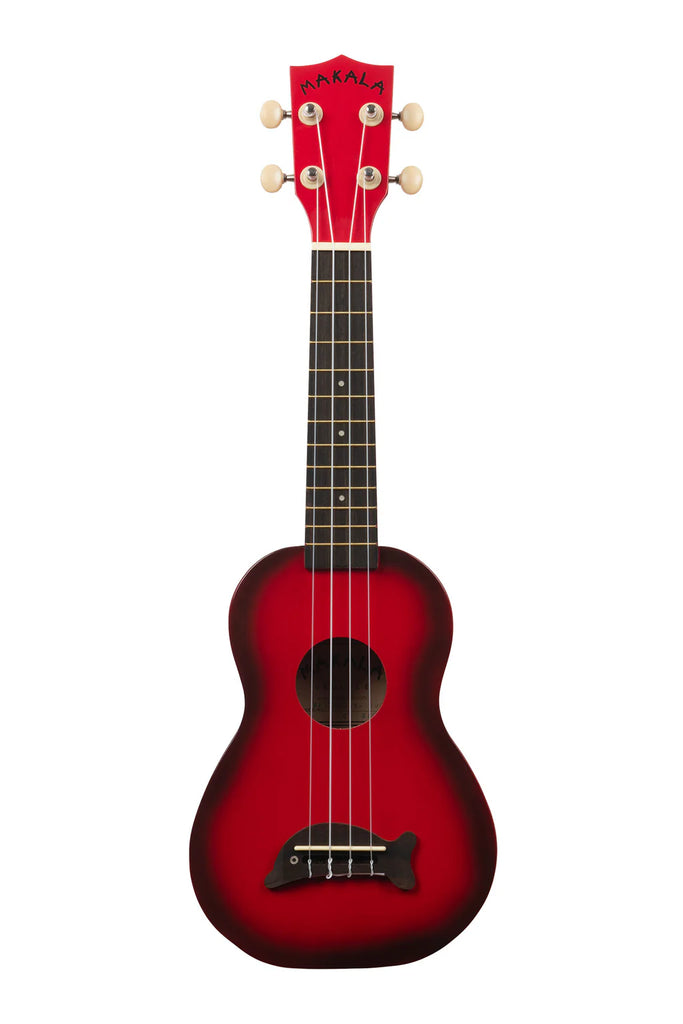 MAKALA MKSDRDBURST Red Burst Soprano Dolphin Ukulele