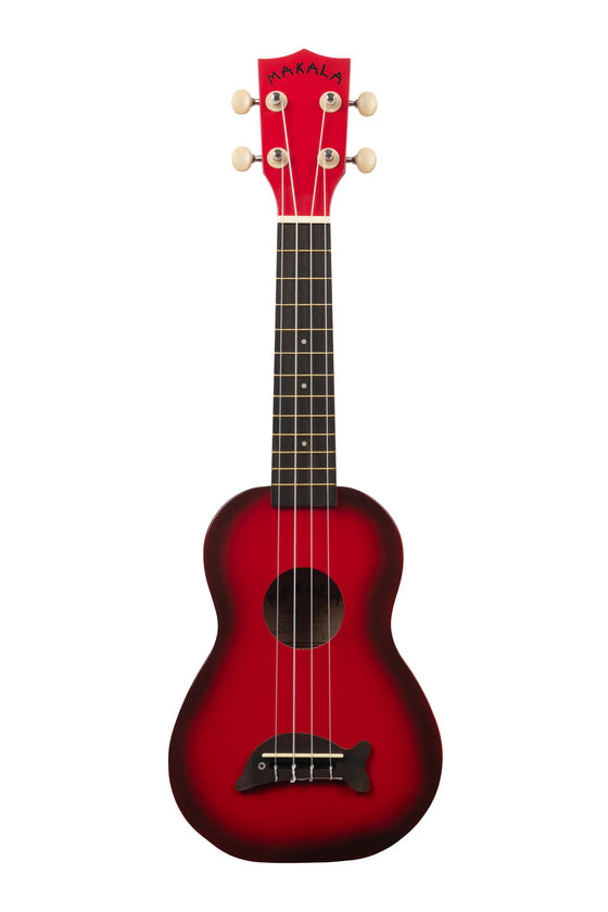MAKALA MKSDRDBURST Red Burst Soprano Dolphin Ukulele